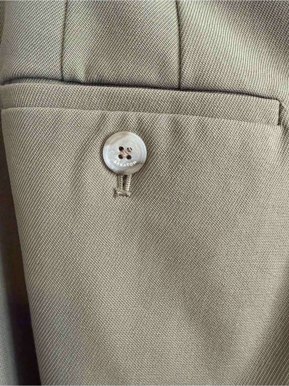 Aritzia Babaton City Wool Agency Pant Taupe Beige Tailored Trousers Size 2 - Picture 6 of 13
